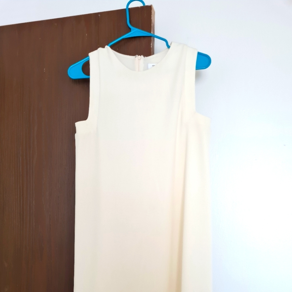 Isaac Mizrahi white shift dress